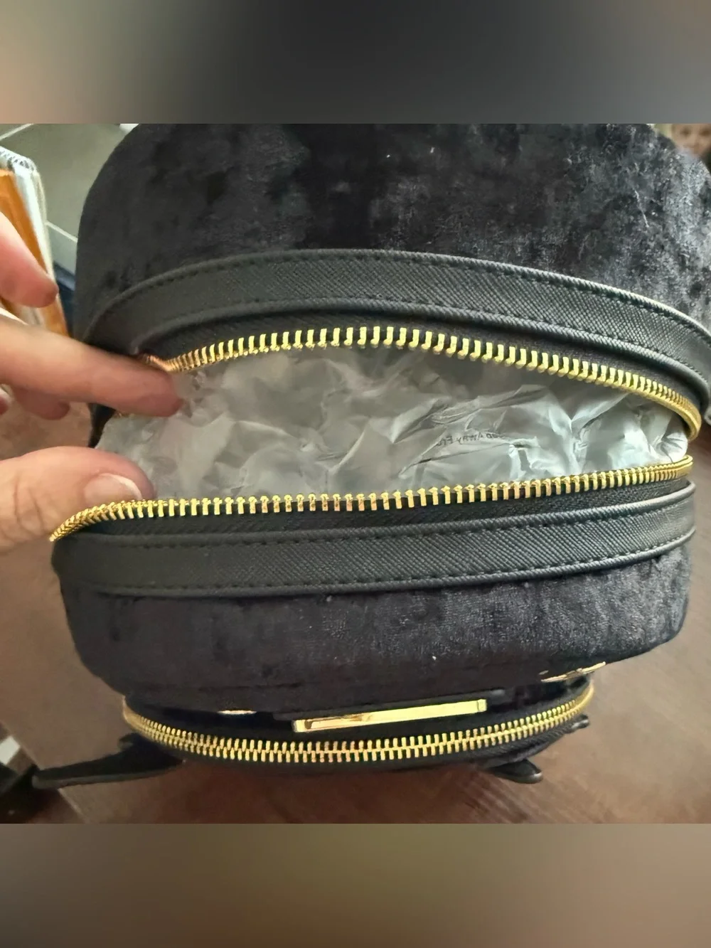 Loungefly Tinker Bell Pixie Dust Black Velvet Mini Backpack *NWT